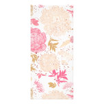 Vintage Floral Retail Pink White Cream Custom Rack Cards