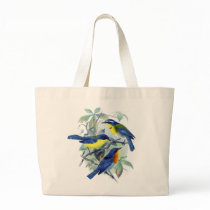 Vintage Floral Songbirds Apparel and Gifts bags