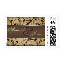 Vintage Floral Swirls Stamp