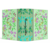Vintage Floral Template Binder