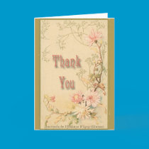 Vintage Floral Thank You cards