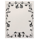 Vintage Floral Vine Letterhead
