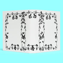 Vintage Floral Vines Avery Binder by farmer77 Vintage Floral Vines Avery Binder