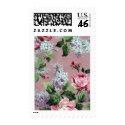 Vintage Floral Wallpaper Postage postage by LeAnnS123 Vintage Floral Wallpaper Postage postage