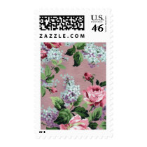 Vintage Floral Wallpaper Postage postage by LeAnnS123 Vintage Floral Wallpaper Postage postage