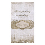 Vintage Floral Wedding Favor Tags Business Card