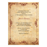 Vintage Floral Wedding Invitation