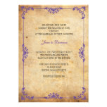 Vintage Floral Wedding Invitation