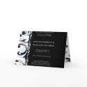 Vintage Floral Wedding Invitation Black & White cards by samack Vintage Floral Wedding Invitation Black & White cards