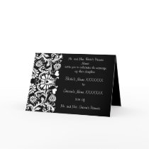 Vintage Floral Wedding Invitation - - cards