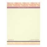 Vintage Flourish Eggplant Customized Letterhead