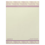 Vintage Flourish Lilac Customized Letterhead