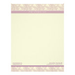 Vintage Flourish Lilac Customized Letterhead