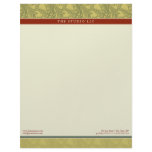 Vintage Flourish Olive Brick Customized Letterhead
