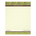 Vintage Flourish Olive Customized Letterhead