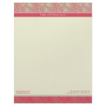 Vintage Flourish Rose Customized Letterhead