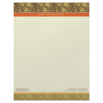 Vintage Flourish Tangerine Customized Letterhead by BeezKneez Vintage Flourish Tangerine Customized Letterhead