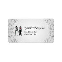 Vintage Flourishes & Skeletons Address Labels