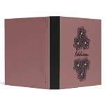 Vintage Flower Addison Name Avery Binder