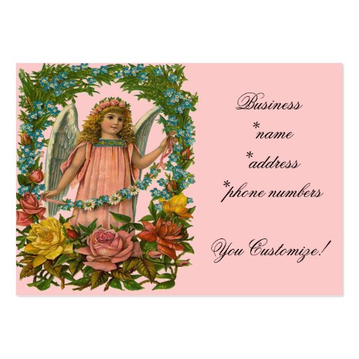 Vintage *Flower Angel* Business Cards (front side)