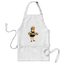Vintage Flower Girl Apron
