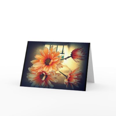 Vintage Flower Greeting Card by indolilly