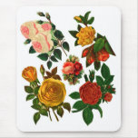 Vintage flower mousepad mousepads