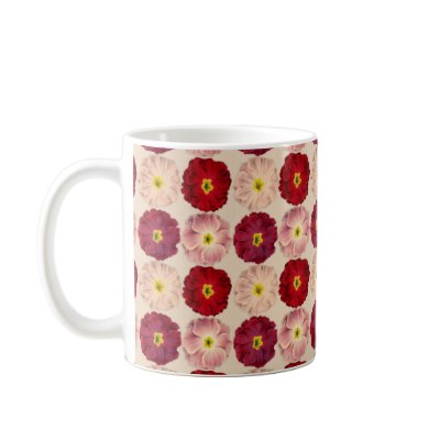 Vintage Flower Pattern Coffee Mug by PatternPlethora
