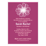 Vintage Flower PInk Invitation