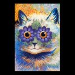Vintage Flower Power Cat Art Poster Print posters