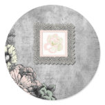 Vintage Flower Stickers