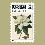 Vintage Flowers, Blooming White Magnolia Blossom stamps