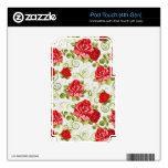 vintage flowers decals for iPod touch 4G