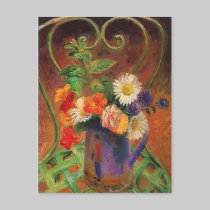 Vintage Flowers in Jug Postcard postcards