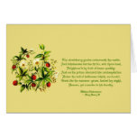 Vintage Flowers of Shakespeare Strawberries Card
