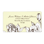Vintage Flowers Personalized Shipping Labels