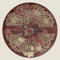 Vintage Flowers plates