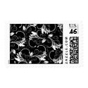 vintage flowers postage by VioDeBlack vintage flowers postage