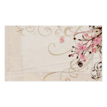 Vintage flowers Profile Card business cards by coconutpie Vintage flowers Profile Card business cards