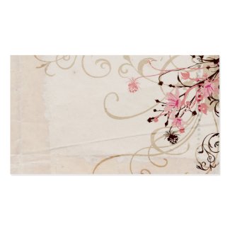 Vintage flowers Profile Card profilecard