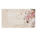 Vintage flowers Profile Card business cards