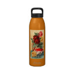 Vintage flowers water bottle water bottles