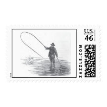 Vintage Fly Fishing Stamps