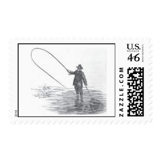 Vintage Fly Fishing Stamps
