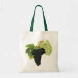 Vintage Food, Fruit, Red Wine Grapes, Vine Leaves Canvas Bags