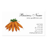 Vintage Food, Vegetables; Bunch of Organic Carrots Business Card