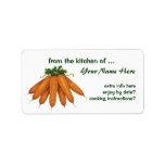 Vintage Food, Vegetables; Bunch of Organic Carrots Labels