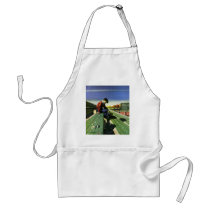 Vintage Football Cheerleader, Home Team Loses Aprons