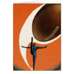 Vintage Football Christmas Card