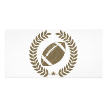 Vintage Football Olive Leaf and Star photo cards